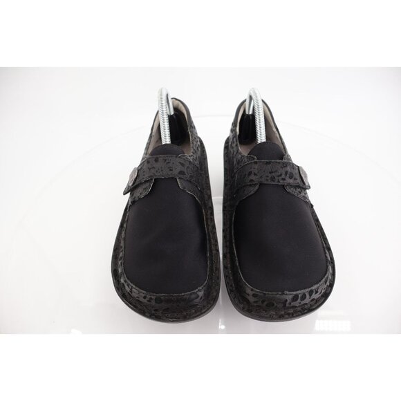Alegria Women's Dena Loafer Size 40 10 Slip On Nursing Shoe Black Leather - Picture 4 of 12